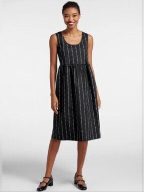 NWT Black Friday Bone Stripes Cotton Dress
